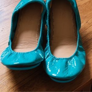 Tieks Blue Patent Size 10 - Never worn